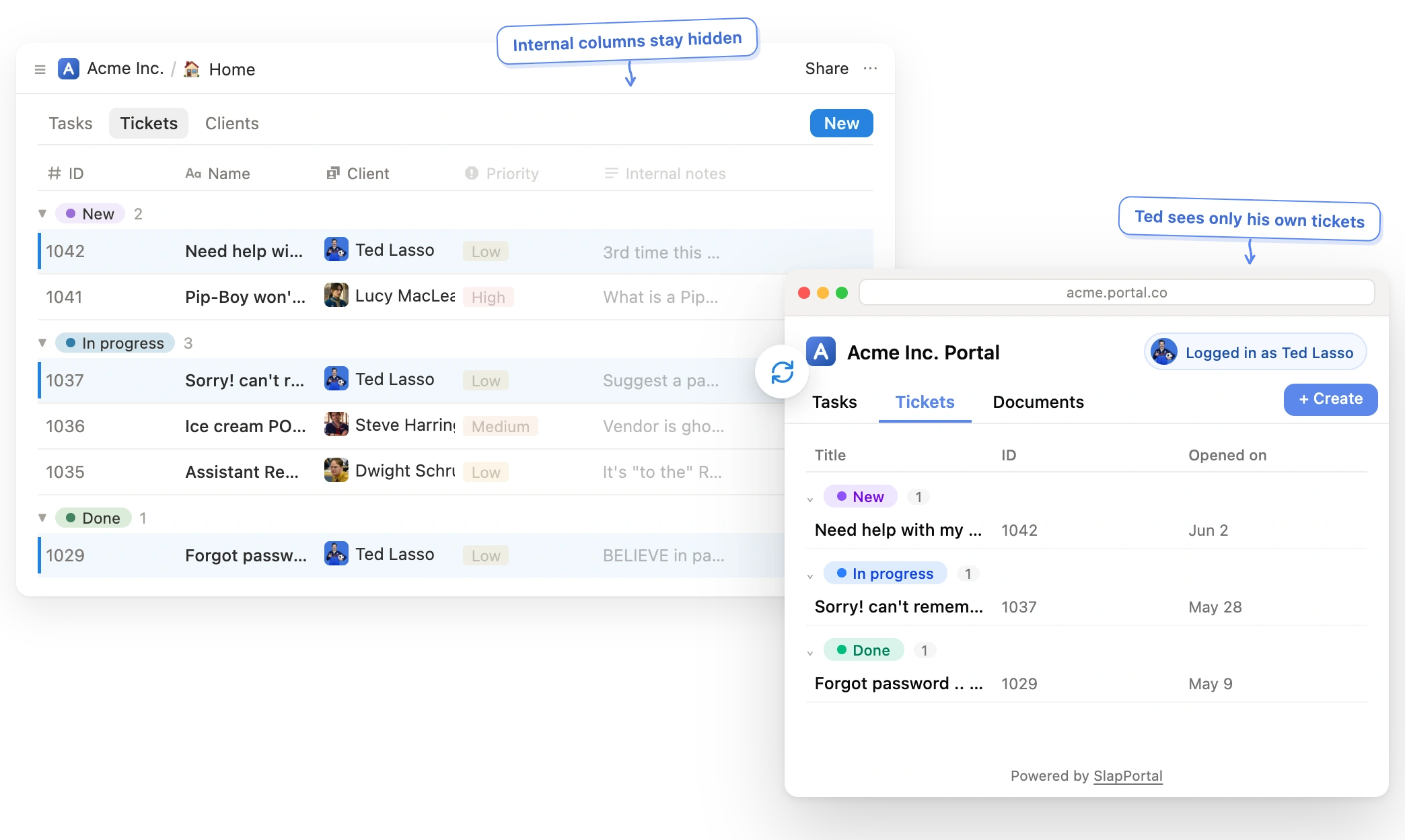 Client portals from your Notion data