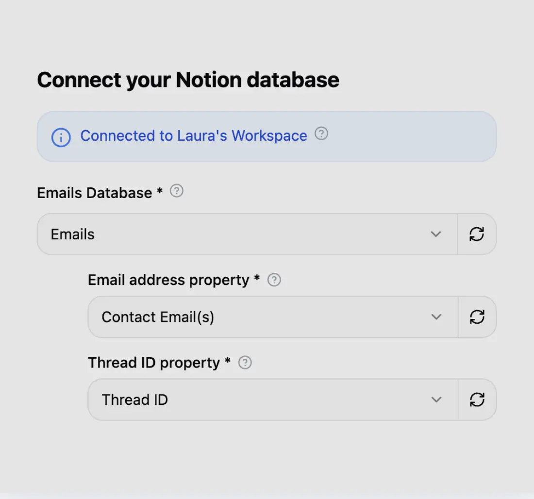 Step 1: connect your Notion databases