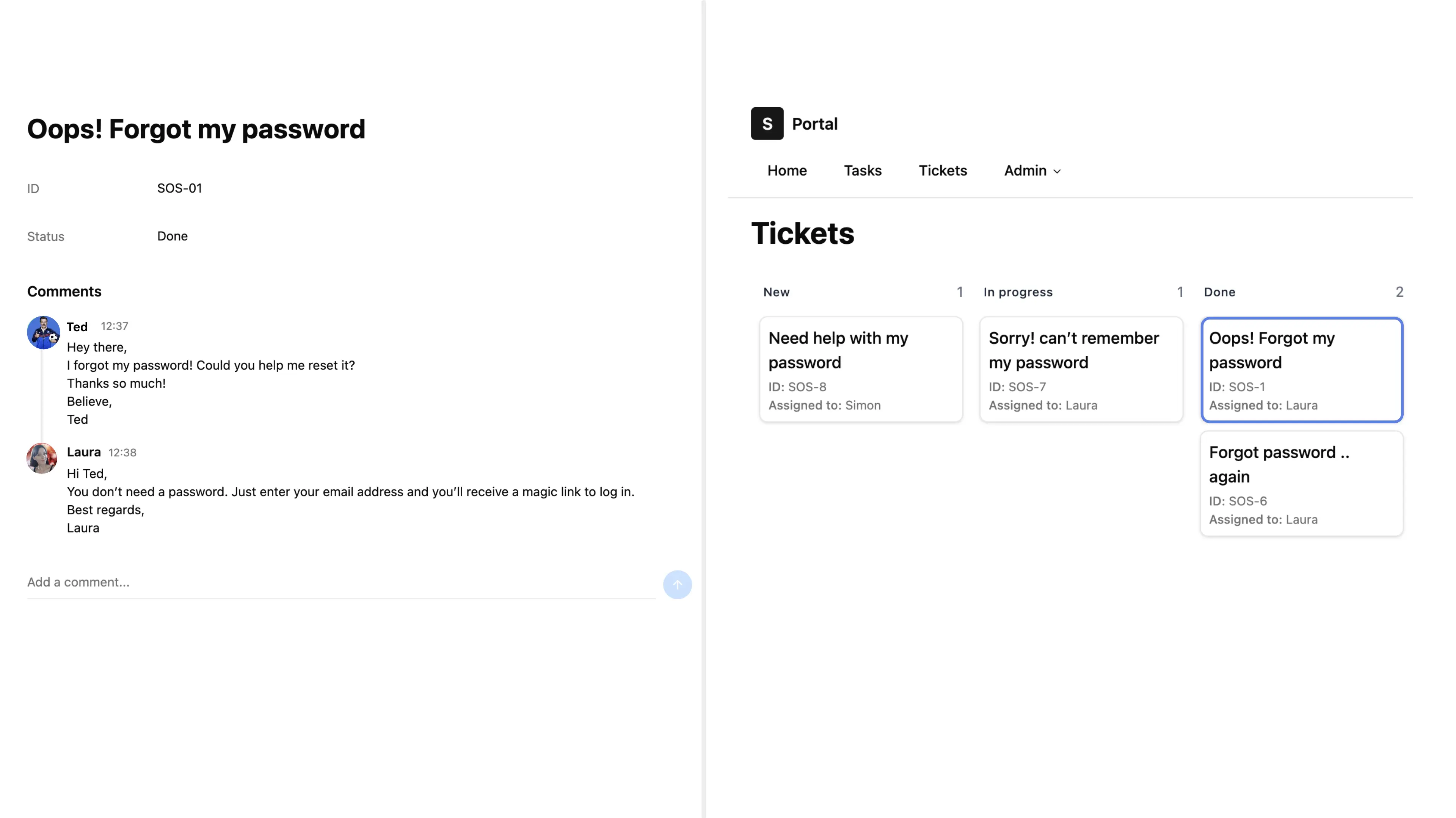 What your client sees